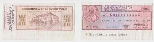 100 Lire Banknote Italien Italia Istituto Bancario San Paolo di Torino (155310)
