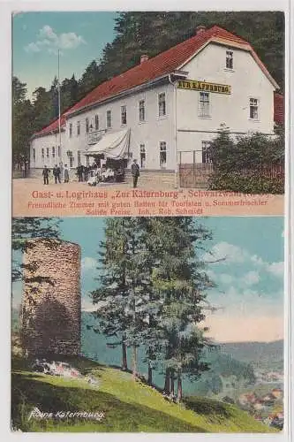 79989 Mehrbild Ak Gast- & Logirhaus "Zur Käfernburg" Schwarzwald Thür. 1918