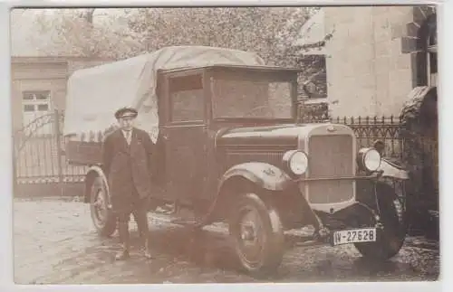 23989 Foto Ak alter Opel LKW Lastkraftwagen um 1930