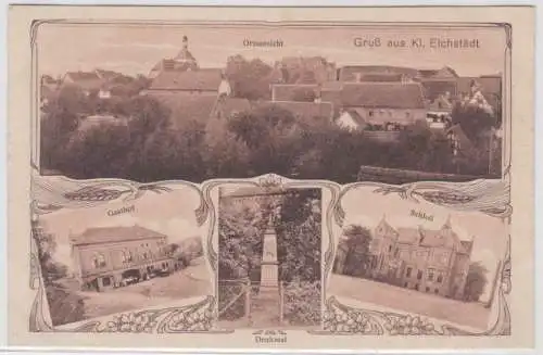 73754 Mehrbild Ak Gruß aus Klein Eichstädt Gasthof, Schhloß usw. um 1920