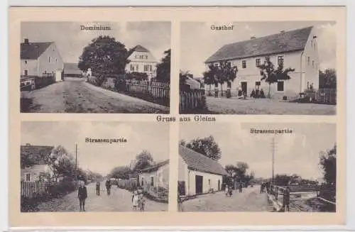 54291 Mehrbild Ak Gruß aus Gleina Gasthof, Strassenpartie usw. um 1930
