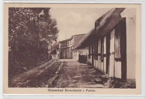 75984 Ak Ostseebad Sorenbohm in Pommern (Sarbinowo (Mielno)), Straßenansicht