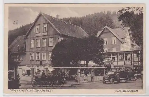 79473 Ak Wendefurt (Bodetal) Hotel Grasshoff 1928