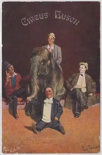 97032 AK Circus Busch - Raphael Tuck & Sons "Oilette" Spezialanfertigung 1910