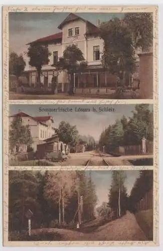 99056 Mehrbild Ak Sommerfrische Lössau bei Schleiz Bahnstation usw. 1926