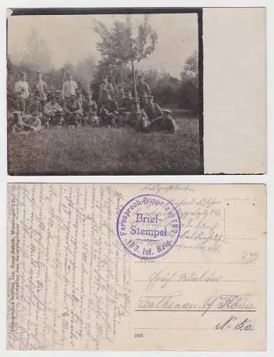 93493 Feldpost Ak Fernsprech Doppelzug 183.Infanterie Brigade um 1915