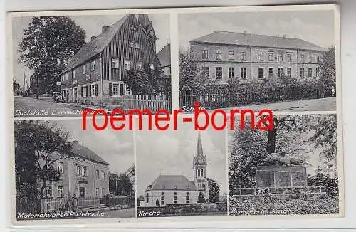 78656 Mehrbild Ak Berthelsdorf bei Freiberg Gasthof, Schule usw. 1938
