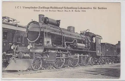 73184 Ak Vierzylinder-Zwillings-Heißdampf-Schnellzug-Lokomotive für Serbien 1924