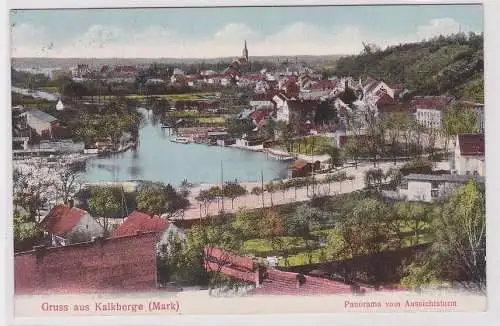 89273 AK Gruss aus Kalkberge (Mark) - Panorama vom Aussichtsturm 1913