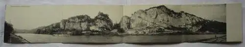87818/4 fach Klapp Ak Bords de la Meuse de Namur á Dinant um 1910