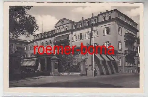 10584 Ak Heidelberg Hotel Europäischer Hof um 1940