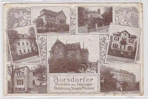 89110 Mehrbild Ak Borsdorfer Anstalten des Leipziger Vereins für Innere Mission