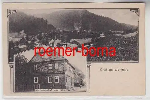 75127 Mehrbild Ak Gruß aus Lichtenau Gastwirtschaft von Raab 1922