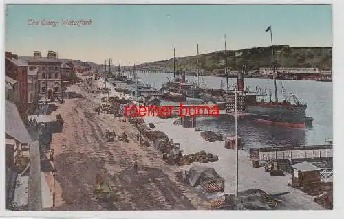 70787 Ak Waterford The Quay Hafenanlagen um 1910
