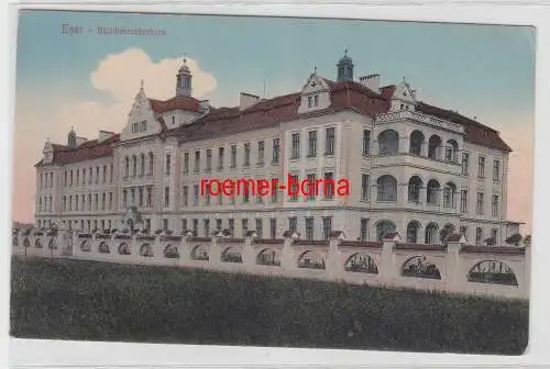 39789 Ak Eger Cheb Bezirkskrankenhaus um 1910
