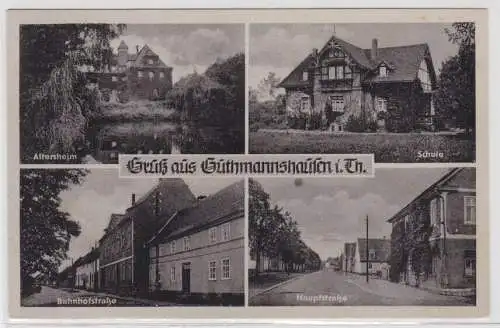 96838 Mehrbild Ak Gruß aus Guthmannshausen in Thüringen um 1950