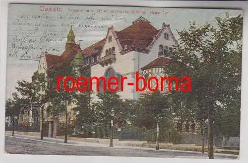42826 Ak Chemnitz Sanatorium v. Zimmermannsche Stiftung 1909