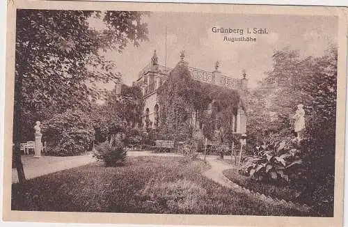 908056 Feldpost Ak Grünberg Zielona Gora in Schlesien - Augusthöhe 1918