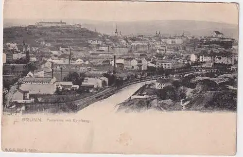 907899 Ak Brno Brünn - Panorama mit Spielberg um 1930