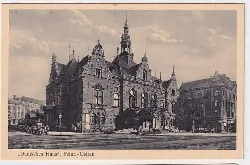 908117 Ak Deutsches Haus in Mährisch Ostrau Ostrava um 1915