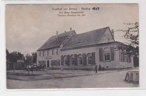 908539 Ak Gasthof zur Sonne - Helfta Bes. Aug. Appenrodt, Eisleben 1917