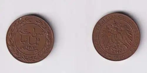 1 Pesa Kupfer Münze Deutsch Ostafrika 1890 vz  (116936)