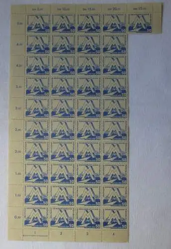 DDR 41er Teilbogen Leipziger Frühjahrsmesse 1951 Mi 283 postfrisch (165268)