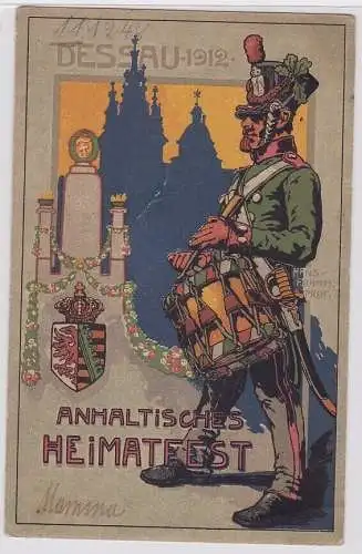 907434 Künstler Ak Anhaltisches Heimatfest Dessau 1912