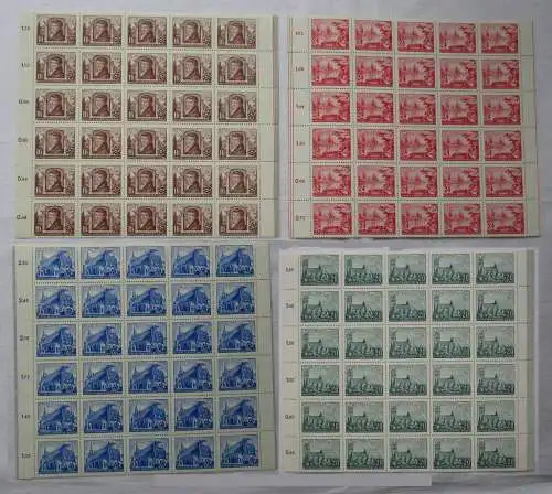 DDR Briefmarken 30er Teilbögen Frankfurt 1953 Mi 358-361 postfrisch (167038)