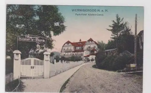 908297 Ak Wernigerode a.H. Park-Hotel Küsters-Camp um 1915