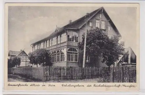 906592 Ak Sommerfrische Allrode im Harz - Erholungsheim der Reichsknappschaft