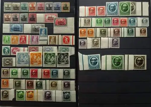 Briefmarken Altdeutschland Freistaat Bayern ab 1919 ungebraucht (*) (109814)