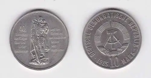 DDR Gedenk Münze 10 Mark 40 Jahre Kriegsende 1985 vz (151457)