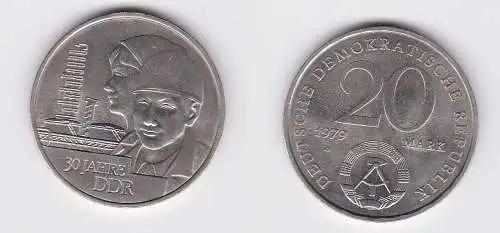 DDR Gedenk Münze 20 Mark 30.Jahrestag der DDR 1979 (141180)