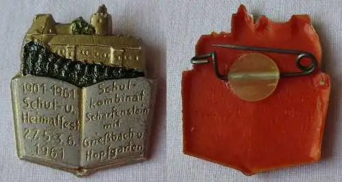 DDR Abzeichen Schul-Kombinat Scharfenstein mit Grießbach Hopfgarten 1961 /152538