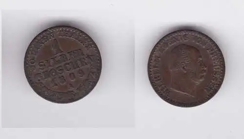 1 Silbergroschen Münze Preussen 1869 A (119673)