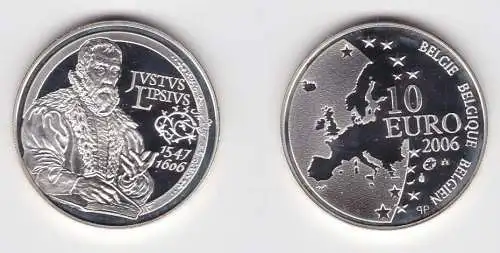 10 Euro Silbermünze Belgien Justus Lipsius 2006 PP (143661)