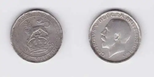 1 Schilling Silber Münze Großbritannien Georg V. 1920 (135462)