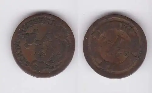 1 Pfennig Kupfer Münze Bistum Münster 1740 s/ss (162759)