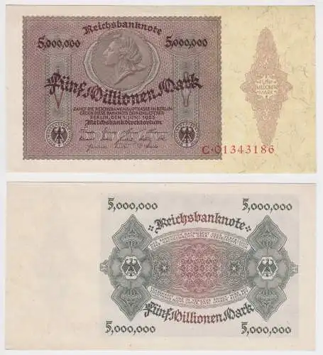 5 Millionen Mark Banknote 1.Juni 1923 Rosenberg 88  (159302)