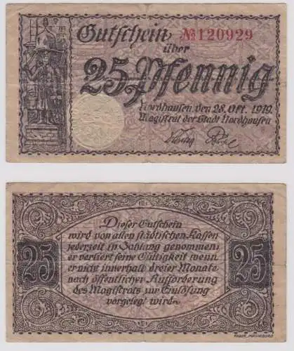 50 Pfennig Banknote Notgeld Stadt Nordhausen 28. Oktober 1919 (156799)