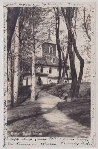 43501 Ak Gotha - Blick aufs Teeschlößchen 1931