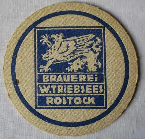 Bierdeckel DDR-Gebiet Brauerei W. Triebsees Rostock (162364)