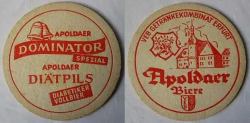 Bierdeckel DDR-Gebiet VEB Getränkekombinat Erfurt - Apoldaer Biere (162373)