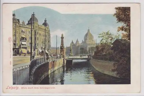 46962 Ak Leipzig - Blick nach dem Reichsgericht um 1900