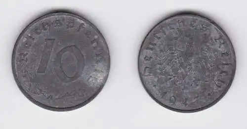 10 Reichspfennig Zink Münze 3.Reich 1947 A Jäger 375 (161376)
