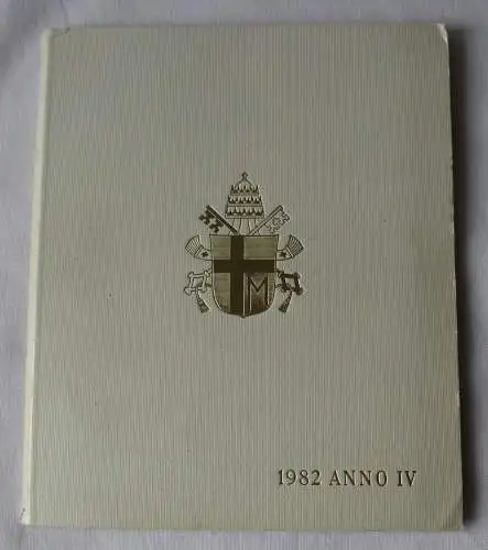 Vatikan offizieller KMS 1982 orig. Blister incl. 500 Lire Silbermünze (120680)
