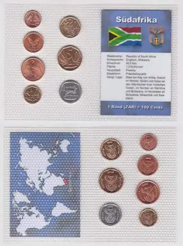 Kursmünzsatz KMS 7 Münzen Südafrika Stgl. im Blister (139058)