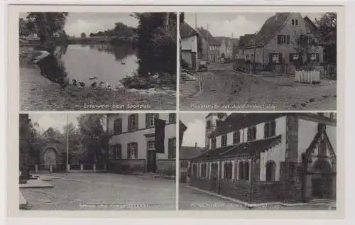 99170 Mehrbild Ak Forchheim (Kreis Feriburg) Schule, Kriegerdenkmal usw. um 1940