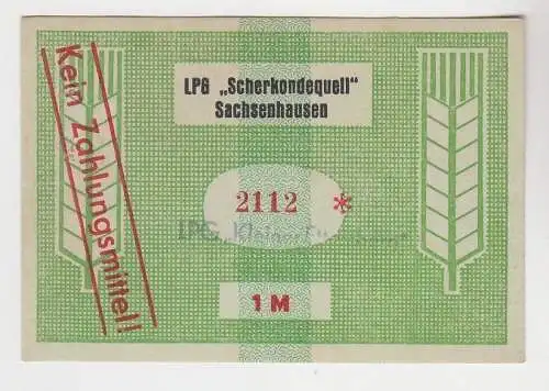 1 Mark Banknote DDR LPG Geld Sachsenhausen "Scherkondequell" (116390)